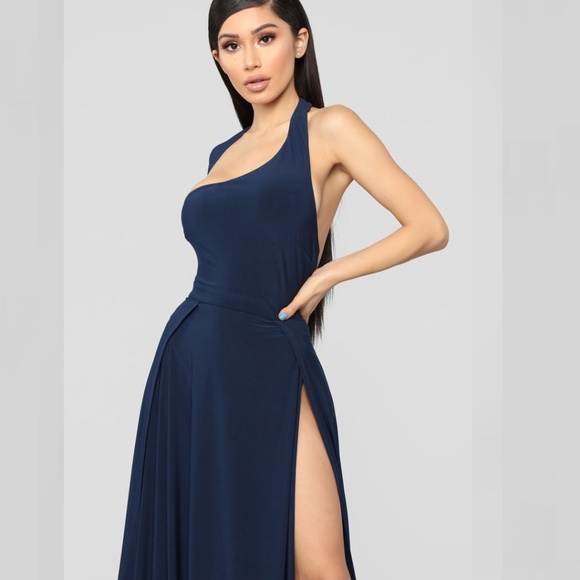Navy Blue Dress - Picture 4 of 6